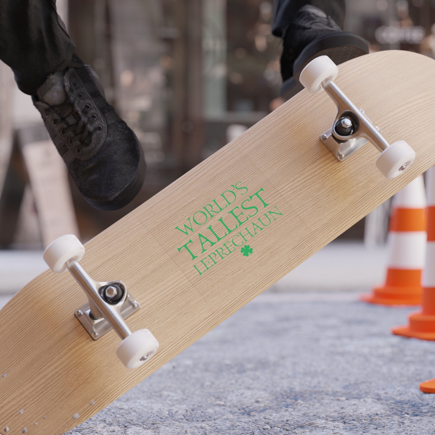 World's Tallest Leprechaun Sticker — Transparent Outdoor Square