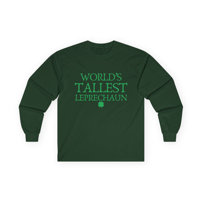 "World's Tallest Leprechaun" Funny Irish Long Sleeve Shirt