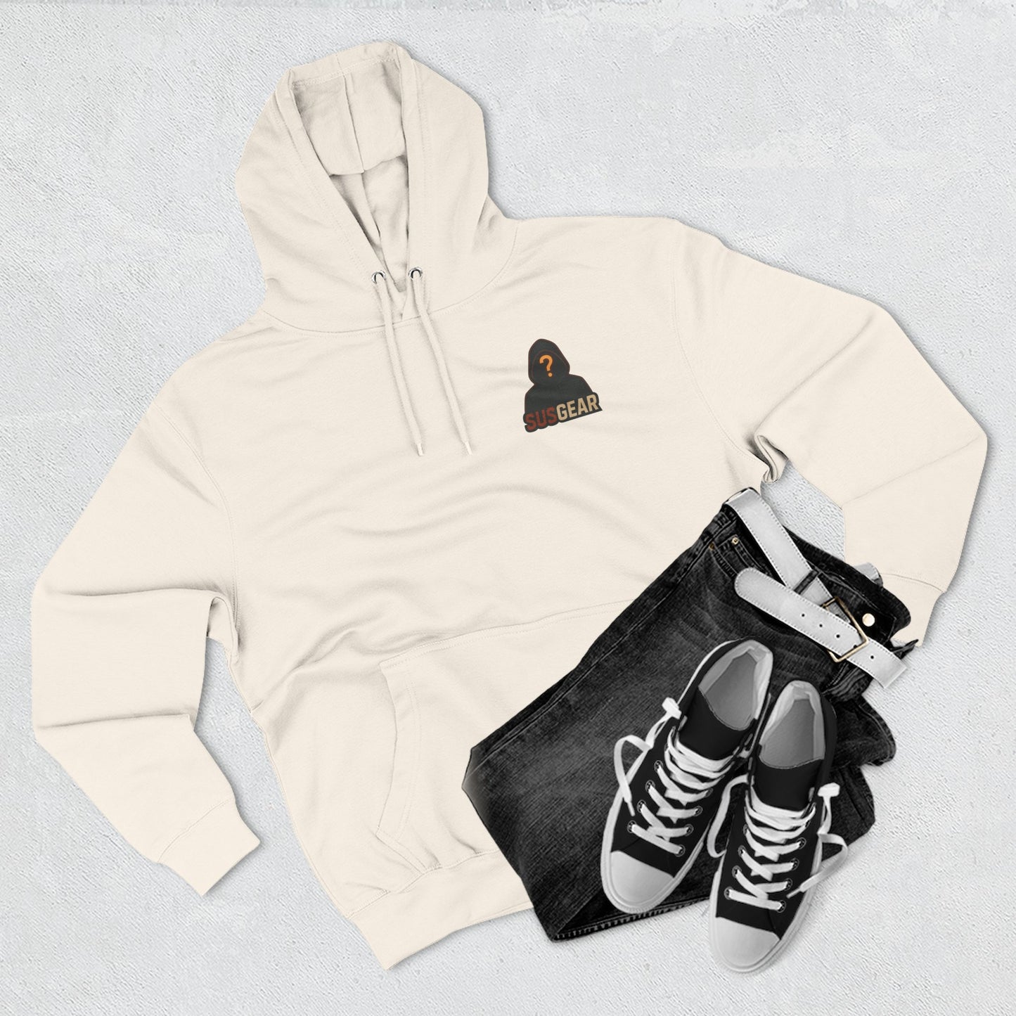 SusGear Hoodie — Suspicious Mystery Logo Fleece Pullover