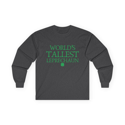 "World's Tallest Leprechaun" Funny Irish Long Sleeve Shirt