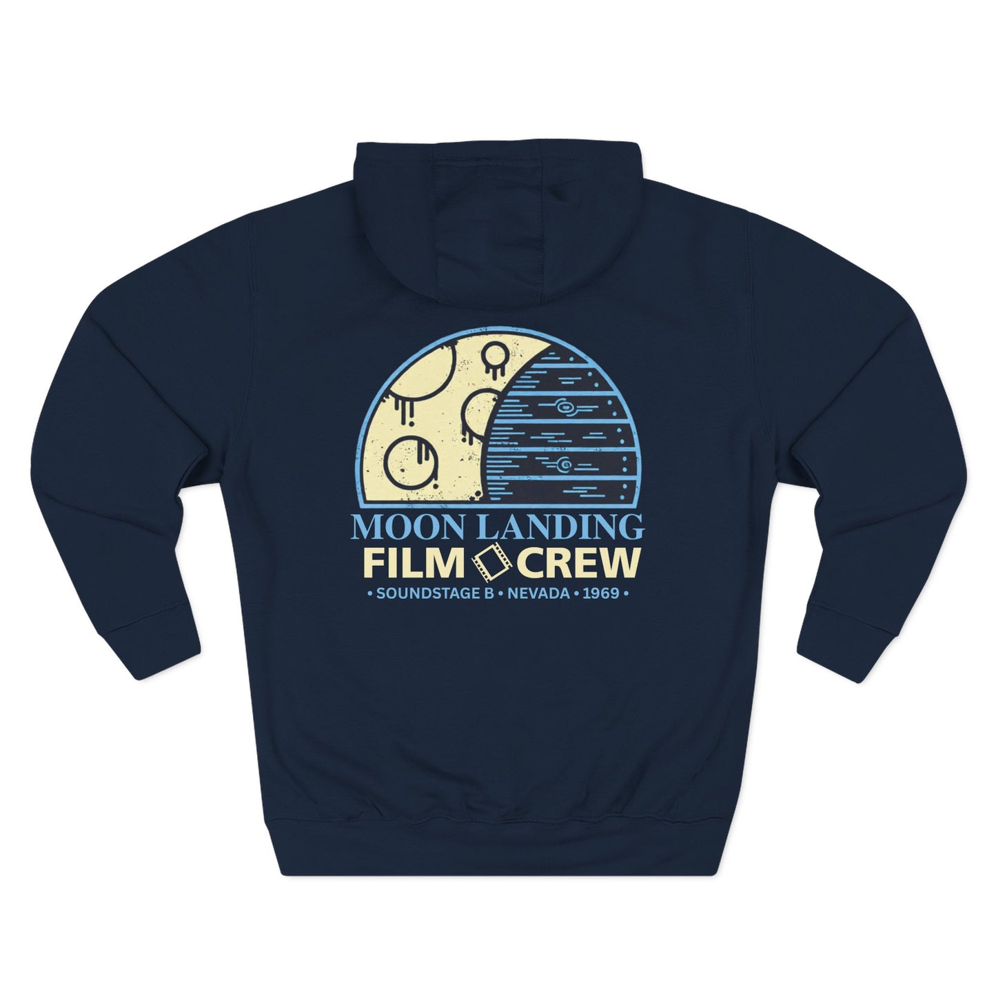 Moon Landing Film Crew Hoodie — Vintage Space Crew Pullover