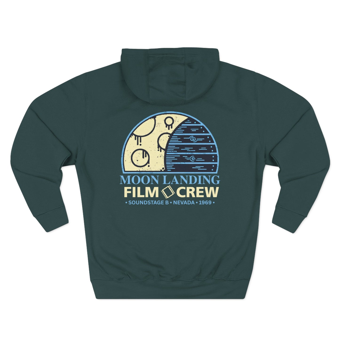 Moon Landing Film Crew Hoodie — Vintage Space Crew Pullover