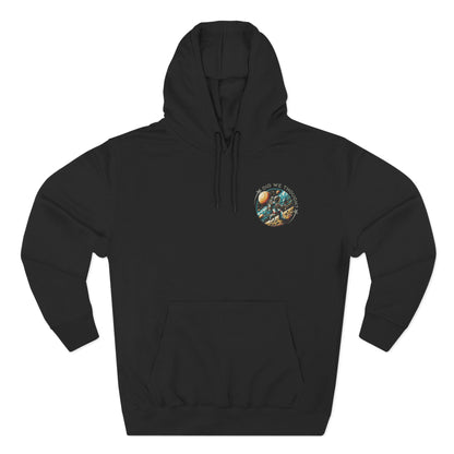Astronaut Graphic Hoodie — "Did We Thought?" Space Exploration Pullover