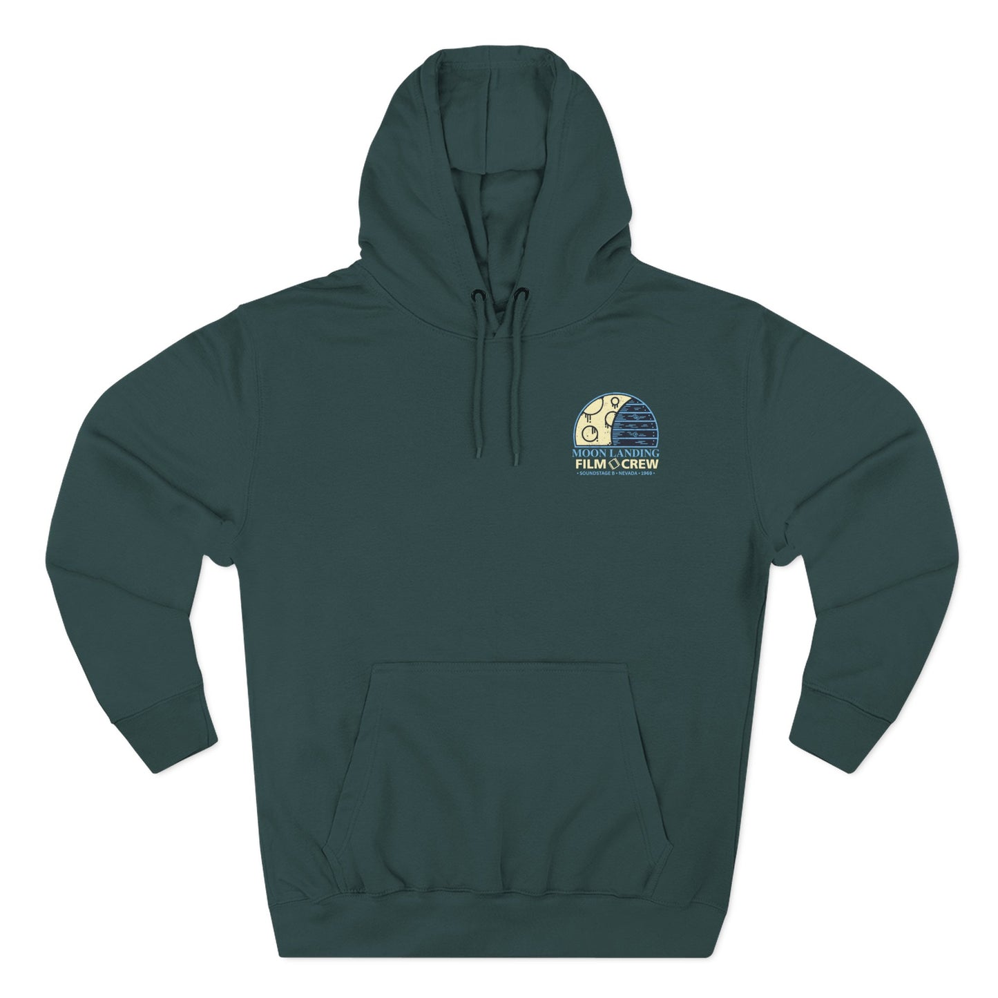 Moon Landing Film Crew Hoodie — Vintage Space Crew Pullover