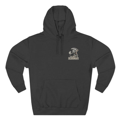 "Last Responder" Pullover Hoodie - Grim Reaper Graphic for EMT & Medical Professionals
