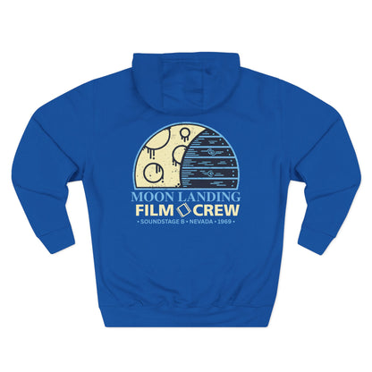 Moon Landing Film Crew Hoodie — Vintage Space Crew Pullover