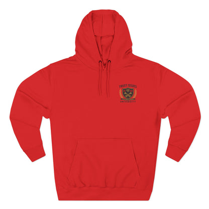 Trust Issues University Hoodie — Crest Logo Fleece Pullover ("Trust Issues")