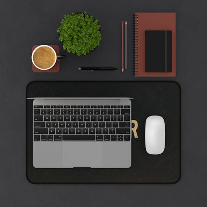 Desk Mat — SUS GEAR “Trust No One” Black Gaming/Work Desk Mat
