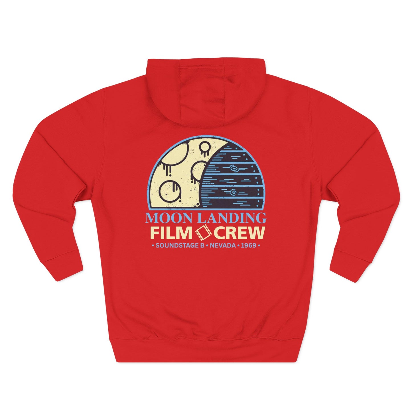 Moon Landing Film Crew Hoodie — Vintage Space Crew Pullover