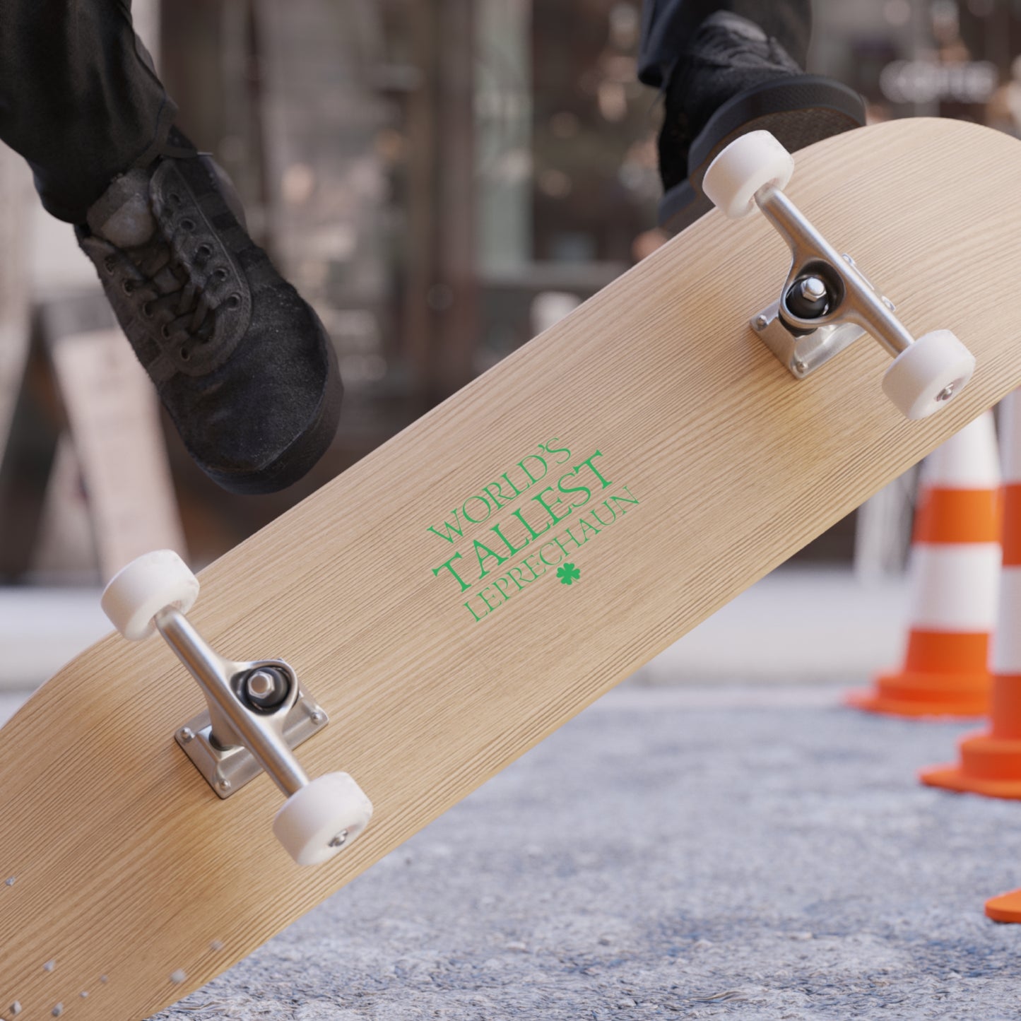 World's Tallest Leprechaun Sticker — Transparent Outdoor Square