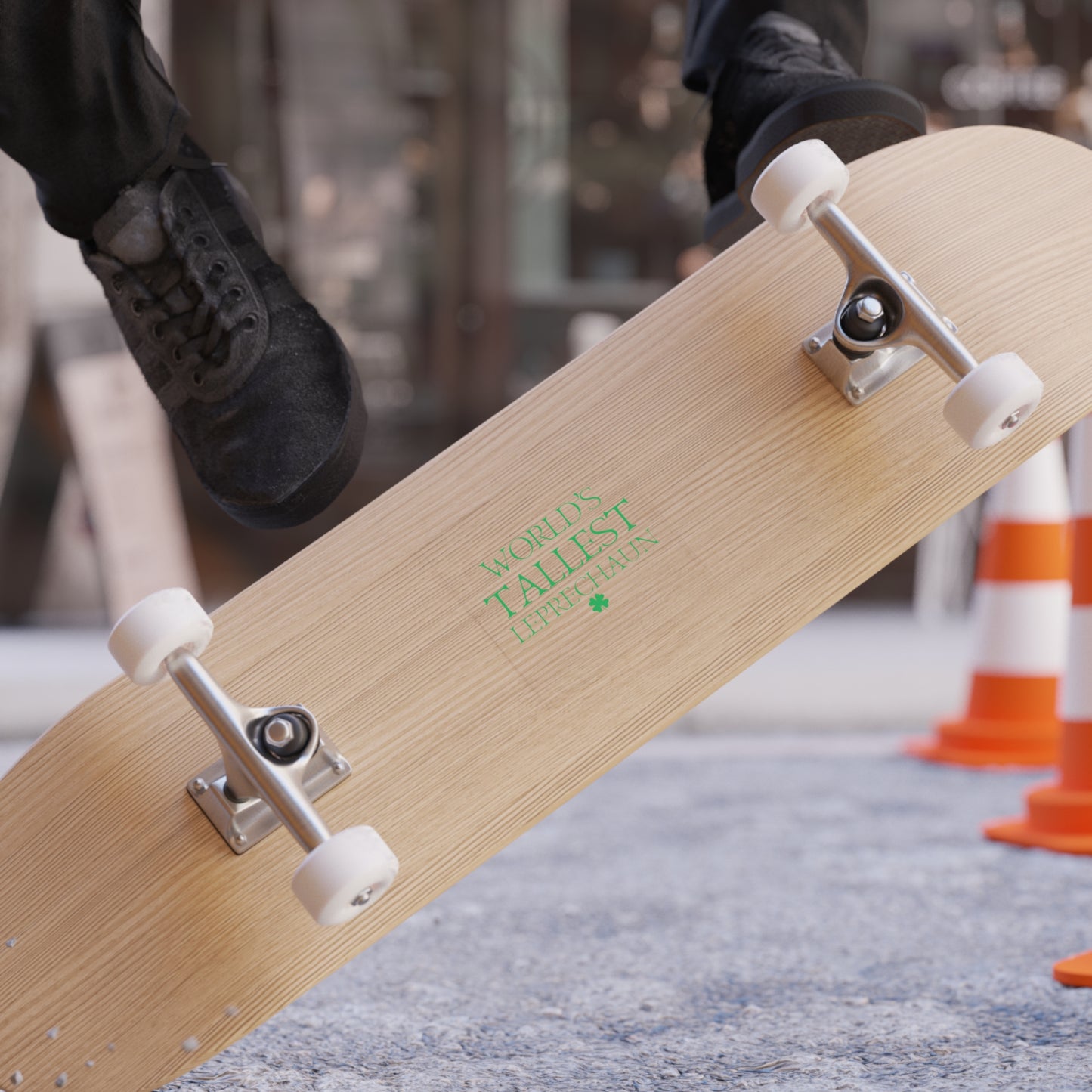 World's Tallest Leprechaun Sticker — Transparent Outdoor Square